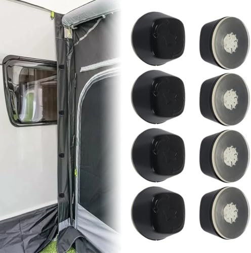 FiTspi 8Pcs RV Tent Awning Suction Cups, Campervan Attachment, Caravan Motorhome Awning Suction System Fix Kit for Dometic Kampa Limpet