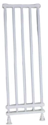 FewNvWa Barrera para Perros para Uso en Interiores, Puerta Resistente para Escaleras Y Puertas, Blanco, Ancho 39 a 60cm