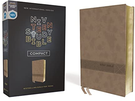 NIV, Teen Study Bible (For Life Issues You Face Every Day), Compact, Leathersoft, Brown, Comfort Print