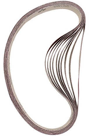 perfeclan 10er-Set Schleifbänder Schleifmaschine Zubehör, ca. 25 x 762 mm, 150 Grit