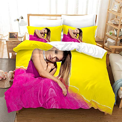 Bettbezug Mit 2 Kissenbezügen Bettwäsche Mit Reißverschluss Mikrofaser Double Size Bettwäsche Set (Stil 03,135 x 200 cm)