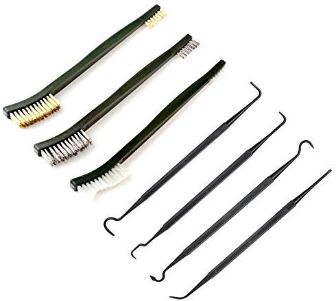 Mini Drahtbürsten aus Draht, Mini-Bürsten, Metallbürsten, Reinigungsset, Metallbürsten aus Nylon, Set mit Mini-Bürsten, Kupferdraht, Bürste, Lötdraht, 7-teilig