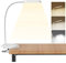 COLORLIFE Desk Lamp Clip On Light-7W 2600mAH Flexible Gooseneck Battery Operated Rechargeable Reading Lamp with Clamp & Stepless Brightness for Desk,Piano,Bed Headboard and Computers