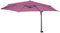 Mendler Parasol mural Casoria, parasol feux de circulation 3m inclinable, polyester aluminium/acier 9kg - lavande