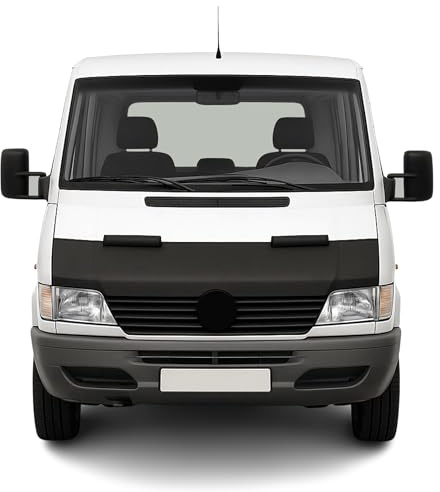OMAC Haubenbra Steinschlagschutz kompatibel mit Mercedes Sprinter 1995-2000 Schwarz Halb