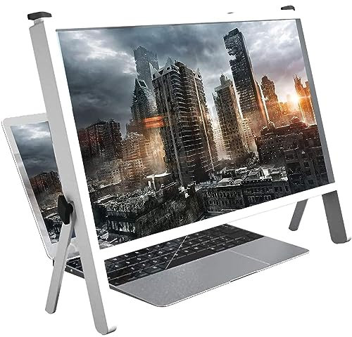 HSRG Computer Screen Magnifier For Desktop, Laptop Screen Magnifier for Visually Impaired, 22 Convenient Folding Projection Display, 3X Magnifying Glass Read Magnifier, Essential for The Elderly