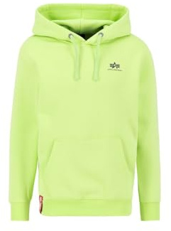 Alpha Industries Basic Hoody Small Logo Kapuzensweat für Herren Hornet Green