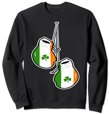 Ireland Flag Shamrock Irish boxing gloves t-shirt Sweatshirt