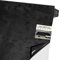 Fondlife Tela de microfibra autoadhesiva para cabina,150 x 40cm Faux Suede Fabric Velour,Tela de microfibra autoadhesiva, tejido aterciopelado para Interiores de Coche (Negro)