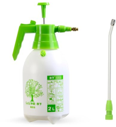 CLICIC Gartenpumpe, tragbar, Hand-Rasendruckpumpe, Sprühflasche mit verstellbarer Düse zum Sprühen von Unkraut, Bewässerung, Hausreinigung, Autowäsche (1,5 l (langer Sprühstab)