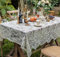 Yaland Spitze Tischdecke im Vintage-Stil Einfarbig Rund oder Rechteckig Tischwäsche Tischtuch Geeignet für Esstisch, Couchtisch, Hochzeit, Küche, Outdoor 1 Stück LxB 160x130cm