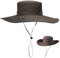 TYXHXTF Sonnenhut Herren, Safari Hut, Sonnenschutz Hut, Breite Krempe Sommerhut, Outdoor-Hut, Verstellbar und Atmungsaktiv, Leichter und Wasserdicht Verpackbarer, für Wandern und Angeln