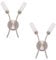 ValueLights | 2 Way Curved Brushed Chrome Wall Light Fitting | Wall Lamps & Sconces, Home Décor & Improvement Essential | Includes Bulb