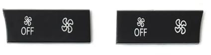 Switch Button For 5 6 7 Series F10 F11 F01 F02 F06 F15 Air Conditioning Heater Climate Fan Volume Control Ac Button Cap Cover Replacement Regulator Switch Button(C With OFF)