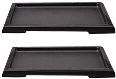 FSSTUD 2 Pcs Plastic Bonsai Tree Pot Trays Plant Pot Humidity Tray Rectangular Plant Drip Trays Plant Water Catcher Tray Plant Drainage Saucers for Home Garden