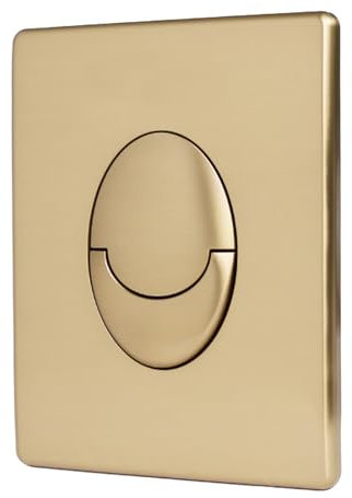 Abdeckplatte Betätigungsplatte Drückerplatte WC Spülkasten Ersatzteile Kompatibel Mit GROHE Skate Air, 2-Mengen Betätigung (Gebürstetes Gold)