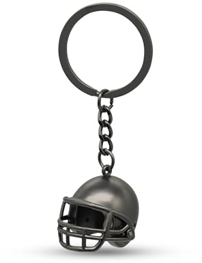 40YARDS American Football Schlüsselanhänger | 3D Mini Helm aus Metall | Football Helm Schlüsselanhänger mit Schlüsselring | Mini Helm für Schlüsselbund & Rucksack | Football Geschenk für Fans
