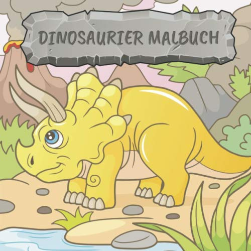 Dinosaurier Malbuch: 40 wunderschöne Dinosaurier zum ausmalen in verschiedenen Schwierigkeitsgraden - perfekt für Kinder ab 2 Jahren