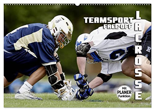 Teamsport Lacrosse - Face-off (Wandkalender 2026 DIN A2 quer), CALVENDO Monatskalender: Packende Spielszenen aus der Welt des Lacrosse (CALVENDO Sport)