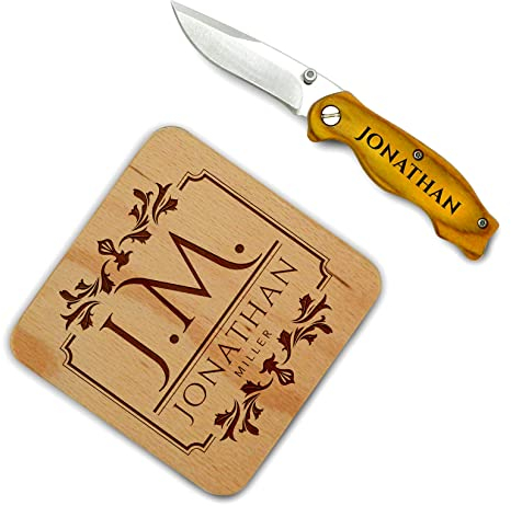 Personalisiertes Messer, graviertes Messer, kundenspezifisches Messer, Taschenmesser, groomsmen Geschenk, faltendes Messer, gravierte Messer, personalisierte Messer (Gelb)