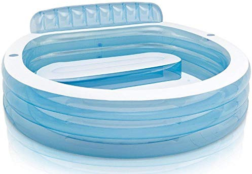 Intex - Aufblasbarer Familienpool Lounge, Vinyl, Mehrfarbig, 229 x 218 x 79 cm | Inhalt: 590 l