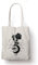 BLAK TEE Moon Rose Organic Cotton Reusable Shopping Bag Natural