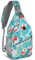 ZOMAKE Schultertasche für Damen und Herren: Kleiner Crossbody-Rucksack, wasserabweisend, Mini-Umhängetasche, Brusttasche für Reisen, Flamingo Blue, Small, Flamingo-Blau