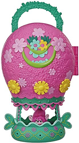 DREAMWORKS TROLLS World Tour Tour Balloon, Toy Playset with Poppy Doll, with Storage and Handle for On-the-Go Play, Girls 4 Years and Up