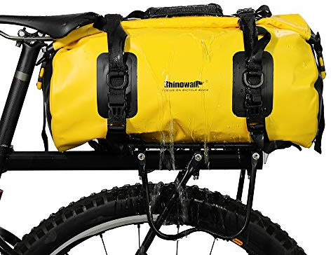 Lixada Fahrrad Gepäckträgertasche, Multifunktionale Fahrrad Sitz wasserdichte Fahrradtasche, Umhängetasche, 20L, 46 * 23 * 28 cm, für Radfahren Workout Camping Bootfahren Kajakfahren Travelling Beach