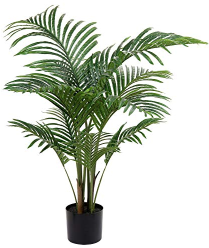 Künstliche Pflanzen Kunstpalme Kunstpflanze Groß Palme Kunstbaum Tropische Aesthetic Deko Wohnzimmer Balkon Schlafzimmer Büro Haus, 110CM