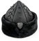 Miss Tesettür Chapeau turc ottoman Bork, Ertugrul Bonnet d'hiver en fausse fourrure, Noir / Style-4, Taille M
