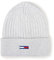 Tommy Jeans Damen TJW Flag Beanie AW0AW12628 Gestrickte Mütze, Grau, OS