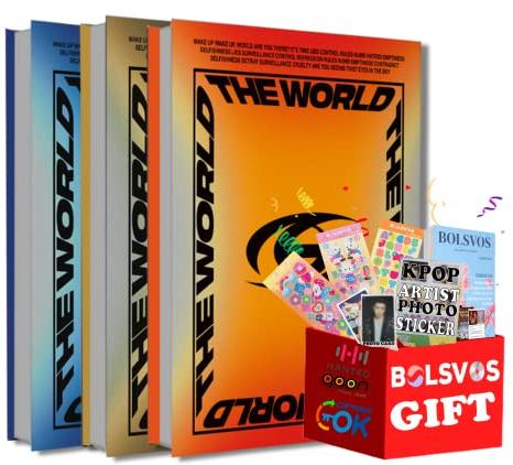 Ateez - The World EP.1 : MOVEMENT [Full Set ver.] 3 Albums+FIRST PRESS Limited Benefits+BolsVos K-POP eBook (21p), BolsVos Sticker for Toploader, Photocards