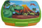 Stor - Sandwichbox Dinosaurier - T-Rex Cartoon Brotdose für Kinder - Brotzeit- und Snackbox für die Schule - 1 Fach 18x5x13 CM