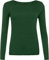 Top Linen (NW) Ltd Women Long Sleeve T Shirts - Plain Stretch Round Scoop Neck T Shirt - Lightweight Womens T Shirts for Casual Wearing - Ladies T Shirts Made in The UK (Bottle Green, XXXL)