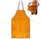 ITODA Cowhide Leather Welding Apron Heavy Duty Welding Apron Heat Resistant Flame Retardant Work Apron Work Shop Apron for Blacksmith Welder Woodworking Craft Garage