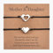 MANVEN Mutter Tochter Armband Geschenk - Herz Armband für Mädchen Damen - Passende Armbänder Set 2 - Mama und Mir Schmuck - Geburtstagsgeschenk für Mutter