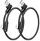 ANSEIP Cavo di ricarica corto per iPhone, 0,3 m, 2 pezzi, certificato MFi, 90 gradi, in nylon intrecciato, per iPhone 14, 13, 12, 11, Pro Max XR XS X 8, 7, 6 Plus, iPad