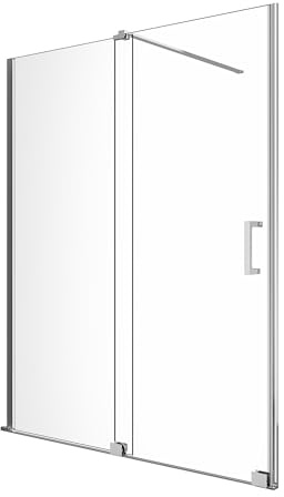 Duschwandtyp Walk-In 8 mm mit umkehrbarer Schiebetür, Höhe 200 (166-170 cm h 200)