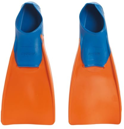 Sporti Essential Floating Swim Fins (Color) - Little Kid 1-2 (OrangeBlue)