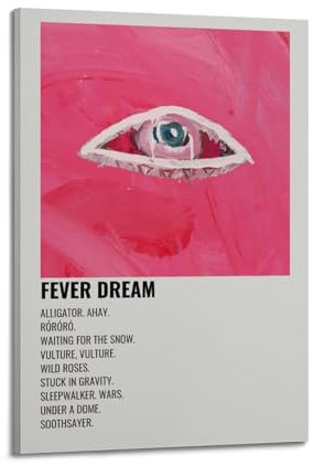 klouds Poster mit Aufschrift Of Monsters And Men, Album, Fever, Traum, dekoratives Gemälde, Leinwand, Schlafzimmer, Kunst, Wohnzimmerdekoration, modernes ästhetisches Poster, 30 x 45 cm, Rahmenstil