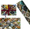 HOOKTA 5 Stück Jurassic Dinosaur Geschenkpapier 51 x 75 cm Kraftpapier Dinosaur Geschenkpapierbögen für Kindergeburtstage Party Festliche Dekoration (Schräge Gitteranzeige)