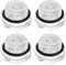 QUARKZMAN 4 Piezas Visor de Nivel de Aceite para Compresor de Aire M20 x 1.5mm Macho de Plástico con Cabeza Hexagonal Indicador de Aceite con Junta Tórica Transparente