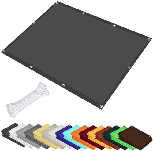 Toldo parasol rectangular de 3 x 4 pies, toldo personalizable para exteriores, jardín, patio, gris antracita