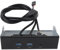 USB 3.2 Gen 1 Front Panel Hub, 5.25 Inch Optical Drive Bay Adapter with 2 USB 3.2 Ports & Headset Jack, 19-Pin Connector, 5Gbps Data Transfer