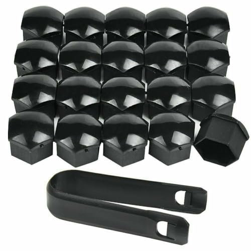 Kalmaegee 20PCS 22MM Wheel Lug Nut Covers Compatible with Range Rover Buick Regal Bolt Cover Caps(Black)