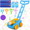 Joellfuner Rasenmäher Kinder Seifenblasenmaschine, Bubble Machine mit Seifenblasenwerkzeug, Sommer Outdoor Gartenspielzeug Tank Seifenblasen Rasenmäher, Mädchen Junge Geburtstagsgeschenke ab 3+ (Blau)