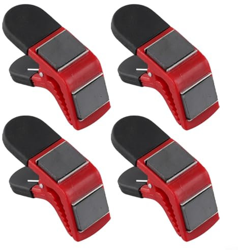 RichVibe 4PCS Paint Brush Holder Clips Magnetic Tarp Fastener, Tin Opener & DIY Tool for Home Improvement, Workspace Organization & Painting Projects