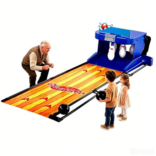 SEDAMORALLY Bowling électronique, écran LED Intelligent & Retour Auto. Plus de comptage Manuel ni ramassage. Transforme Votre Salon en Un Joyeux Terrain de Jeu Parent-Enfant 3.5m/11ft