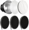 Conxtrue 17,8 cm/18 cm standard riflettore diffusore paralume, con griglia a nido d' ape 60 ° per Bowens Mount studio Strobe flash Light Speedlite